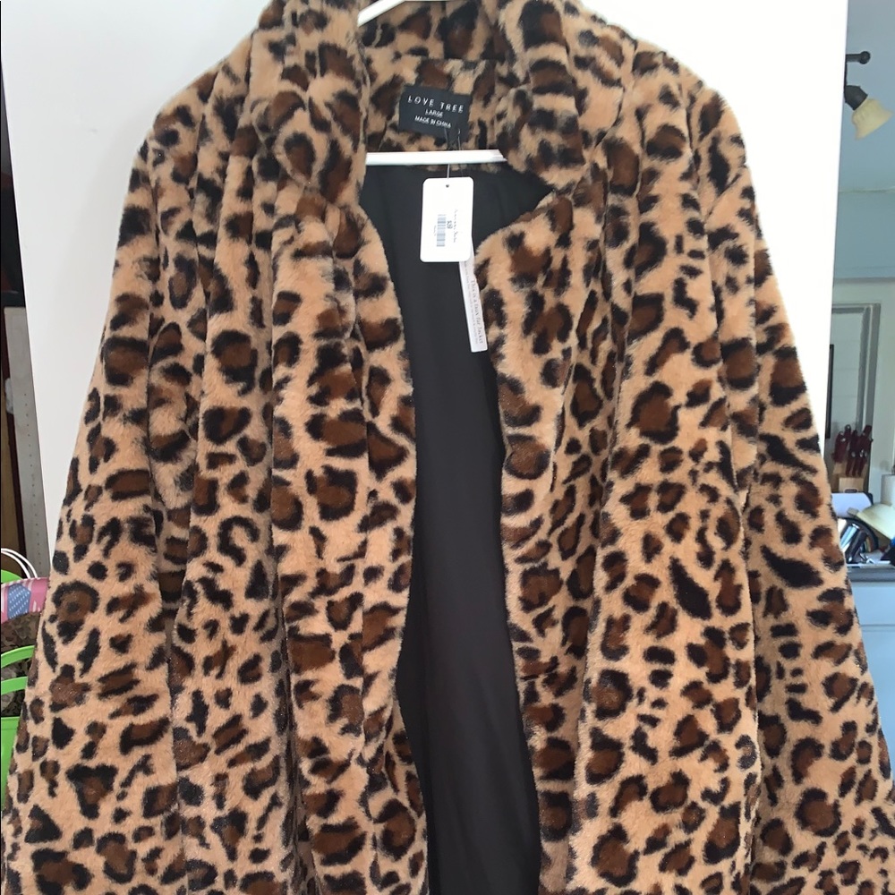 NWT Leopard Print Jacket